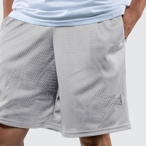 Wholesale Custom Men's <b>Basketball</b> Shorts High Quality American Street Fashion 100% Cotton Eco-Friendly Solid Canvas High Waist - Product Image 3