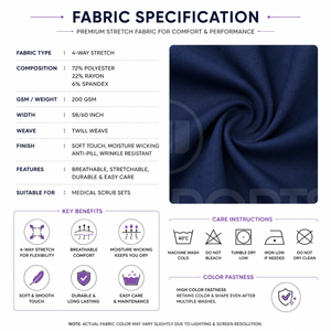 Custom Medical Uniform Manufacturer Breathable <b>Scrub</b> <b>Set</b> Supplier For Healthcare Staff - Product Image 6