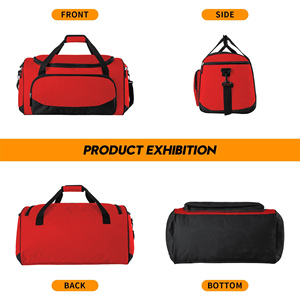 กระเป๋าใส่อุปกรณ์เบสบอลแบบมีล้อสำหรับกีฬากลางแจ้ง มีหลายช่องใส่ของ กระเป๋าเป้สะพายหลังสำหรับซอฟต์บอลและเบสบอล - Product Image 2