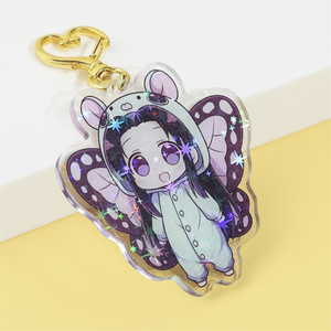 Tùy Chỉnh Chất Lượng Cao Rõ Ràng Anime Acrylic Amulet Key Epoxy Long Lanh Carabiner Cho Khuyến Mại Keychain - Product Image 6