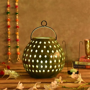 Prime Quality <b>Black</b> Metal Hanging <b>Lantern</b> Christmas Home Garden Decoration Modern Design Durable Eco-Friendly Indoor Event Decor - Product Image 2
