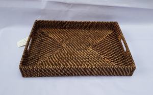 Plateau en rotin naturel fait main de haute qualité, best-seller populaire, certifié CE, couleur/design personnalisable pour le rangement à domicile - Product Image 4