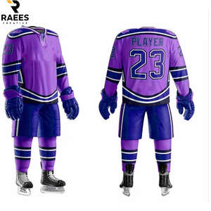 Maillot de hockey sur glace de haute qualité pour équipe sportive, logo personnalisé, maillot de hockey sur glace coupe ajustée - Product Image 6