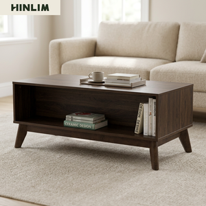 Modern Scandinavian <b>Coffee</b> <b>Table</b> Solid Wood <b>Legs</b> Rectangular Center <b>Table</b> <b>for</b> Modern Living Room and Office Decor - Product Image 4