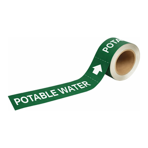 Marcadores de Tuberías de Agua Potable Brady - Juego Portátil para Identificación de Tuberías en Interiores y Exteriores, Flexible - Product Image 2