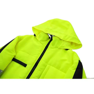 Wholesale Custom Bulk Men's Hi Vis ANSI Class 2 <b>LED</b> Flash Waterproof Reflective Safety Industrial Construction Workwear Hoodie - Product Image 5