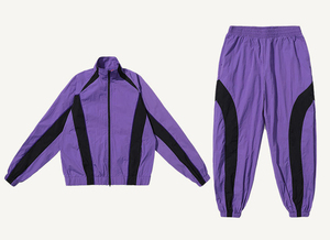 Nylon <b>Tracksuit</b> for Summer Streetwear Reflective Luxury Men's Two Colors Windbreaker custom Logo <b>tracksuit</b> For Winter Season - Product Image 4