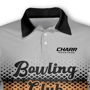Breathable Anti-Bacterial Quick Dry Plus Size Polyester <b>Bowling</b> Jersey with Custom Logo Design for Indoor/Outdoor Use - Product Image 6
