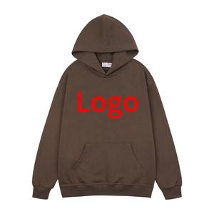 Sweats à capuche 100% coton unisexe avec fermeture éclair et logo personnalisé écologique haute qualité imprimé personnalisé saison d'automne grande taille pour hommes - Product Image 5