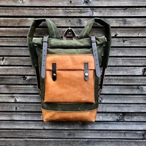 กระเป๋าเป้หนังผ้าแคนวาสเรียบง่ายสำหรับเดินทางไปโรงเรียนใส่แล็ปท็อป ขายส่ง รับทำโลโก้จากโรงงานโดยตรง LCB-0084 - Product Image 1