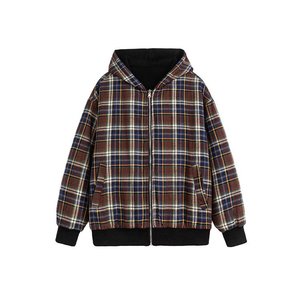 เสื้อแจ็คเก็ตมีฮู้ดลายสก๊อตสีแดงสำหรับผู้ชาย ทรงปกติ สวมใส่สบายในฤดูหนาว เสื้อฮู้ดและเสื้อสเวตเชิ้ตสำหรับผู้ชาย - Product Image 6