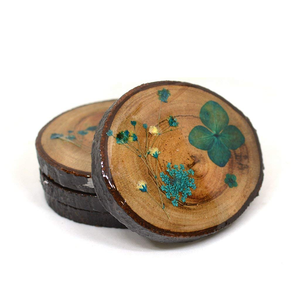 Walnut Coasters Wooden coaster <b>Set</b>, <b>Set</b> of <b>4</b>, Double Sided. - Product Image 4