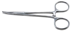 Pinces chirurgicales incurvées médicales en acier inoxydable avec poignée de verrouillage Base d'instruments pour le contrôle des moustiques disponibles à la vente - Product Image 2