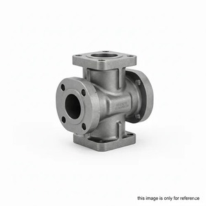 Ensemble de composants de support robuste pour corps de vanne à quatre voies à brides en acier inoxydable moulé sur mesure avec support à œillet à brides - Product Image 2