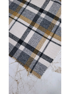 Safaa ™   Tissu sergé en laine Acro brossée ultra-douce – Tissu à carreaux Buffalo teint en fil épais pour chemises-vestes et manteaux de luxe - Product Image 5