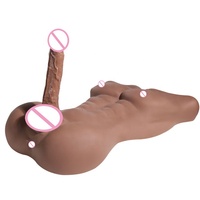 Netphi Realistische Männliche Sexpuppe in Lebensgröße, Ganzkörper Liebespuppe, Torso mit Engem Analsexspielzeug für Paare und Frauen
