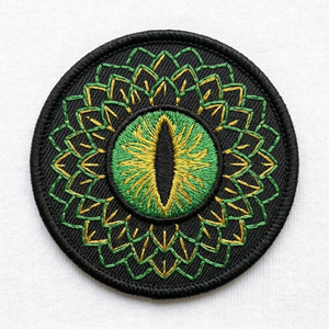 Patch brodé thermocollant vintage en fer, motif lanterne à huile et lampe à kérosène flamboyante, badge rond, pour décoration de vêtements de camping, vente en gros - Product Image 4