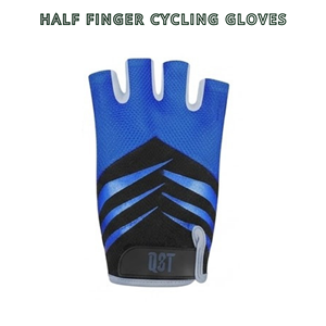 Gants de cyclisme demi-doigts avec rembourrage en gel, sans doigts, pour vélo, VTT, route, respirants, logo personnalisé - Product Image 2
