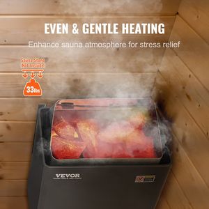 3KW 220V <b>Electric</b> Sauna <b>Heater</b> Built-In Controls Steam Bath Stove with 3h <b>Timer</b> & Adjustable Temp for Sauna Rooms - Product Image 5