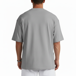 T-shirts pour hommes à manches courtes, col rond, 100% coton, 180 GSM, respirants, avec logo personnalisé, vente en gros d'usine - Product Image 3
