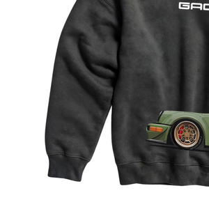Sweat à capuche pour homme, coupe classique, manches longues, côtelé, effet délavé, style streetwear décontracté, service OEM, 6XL - Product Image 4