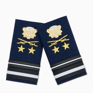 Épaulettes brodées à la main à prix d'usine, accessoires d'uniforme en fil de soie, vente en gros disponible - Product Image 2