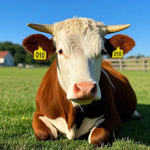 ป้ายหูพลาสติกสำหรับระบุสัตว์ ป้ายติดหูวัว ปศุสัตว์ ทุกขนาด มีให้เลือก พร้อมบริการเขียนข้อความและสีตามสั่ง - Product Image 1