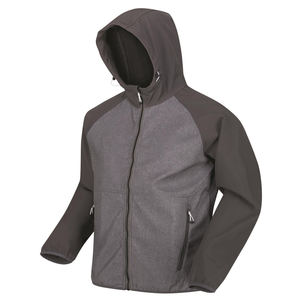 Bulk Wholesale High Quality Unisex <b>Hooded</b> Stand <b>Soft</b> <b>Shell</b> <b>Jacket</b> Front Pocket Breathable Eco-Friendly Windproof Outdoor - Product Image 1