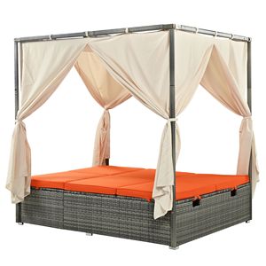 Lettino Prendisole Regolabile ad Alto Comfort con Tenda Disponibile in 3 Colori - Product Image 4