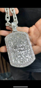 RB Gems Customized <b>Name</b> Brilliant Cut Diamond Charm Pendants 925 Silver VVS Rose Gold Plated Hip Hop Style Gold Options Men - Product Image 6