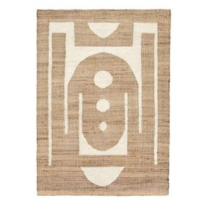 Modern Geometric Jute Area <b>Rug</b> Rectangle Flat Weave Eco Friendly Living Room Use 100% Organic Material Spot Clean At Low Price - Product Image 1
