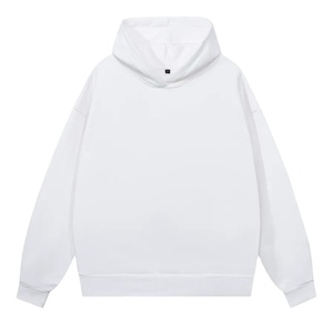 Sudadera con capucha de algodón de felpa de 420 g/m² de corte holgado y estilo universitario para hombre, con logotipo bordado personalizado, MOQ 1 unidad - Product Image 1