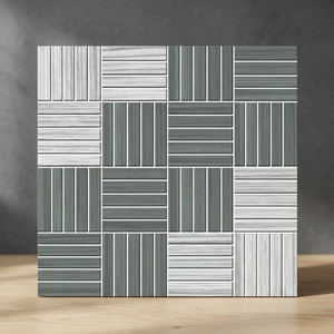 Carreaux de sol et de mur en céramique peints à la main, série Punch, motif floral, 300x300mm, style classique, 60x60, porcelaine de luxe pour salon - Product Image 6