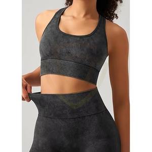 Ensemble de sport pour femme : Legging de compression taille haute ultra-extensible avec soutien-gorge de yoga push-up - Product Image 2