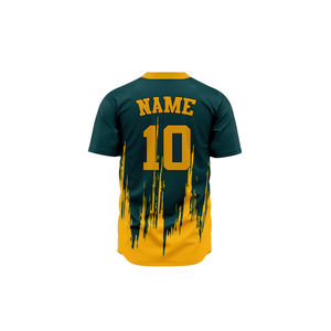 Camiseta de béisbol sublimada al por mayor, camiseta de béisbol de manga corta, poliéster liso sublimado, camisetas de béisbol de color personalizado - Product Image 6