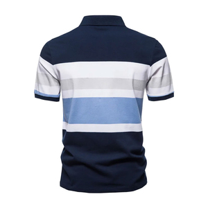 Camisas de Golf Personalizadas con Logotipo Bordado, Tejido de Poliéster/Algodón, Uniformes de Negocios para Hombre, Color Sólido, en Tendencia - Product Image 2