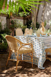 Natural Rattan <b>Armchair</b> Handwoven Wicker <b>Dining</b> Chair Comfortable Accent Seating For <b>Dining</b> Room Patio Cafe Hotel Furniture - Product Image 6