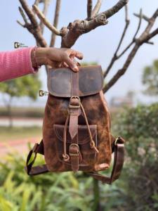 กระเป๋าเป้หนังแท้ดีไซน์ใหม่ไม่ซ้ำใคร ทันสมัย ใช้งานได้หลากหลาย ขายดี กระเป๋าเป้หนังแท้ขายส่งจำนวนมาก - Product Image 2