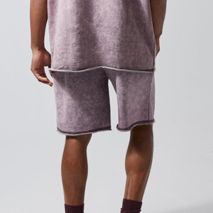 กางเกงขาสั้นผู้ชายแบบย้อมสีเอซิด สไตล์ลำลอง ไซส์ผู้ใหญ่ ดีไซน์สั่งทำได้ ราคาขายส่งใหม่ พร้อมสีสั่งทำได้ - Product Image 3