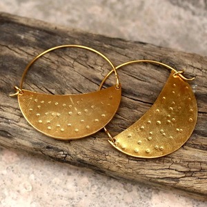 Pendientes de Latón con Diseño Geométrico, Pendientes de Latón de Dos Tonos con Acabado Sólido, Precio de Fábrica al por Mayor, Artesanía en Metal - Product Image 3