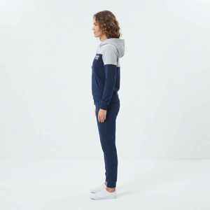 Conjunto Deportivo Casual de Dos Piezas para Mujer, Sudadera con Capucha y Bloques de Color, Pantalones Largos hasta el Tobillo, Corte Regular - Product Image 4