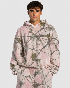 Camouflage <b>Men's</b> Oversized Contrastline Custom Hoodie Oversized Breathable Premium Cotton Fleece Casual <b>Pullover</b> <b>Mens</b> Sweatshirt - Product Image 1