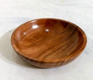 Bol de service moderne en bois, bol en bois pour servir les aliments, bols de service modernes, bol de service en bois d'acacia - Product Image 1