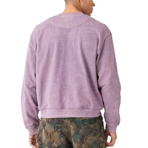 Sweat-shirt pour homme de haute qualité en coton molletonné, effet délavé, taille et couleur personnalisées, 100% coton, respirant, écologique, prix bas - Product Image 5