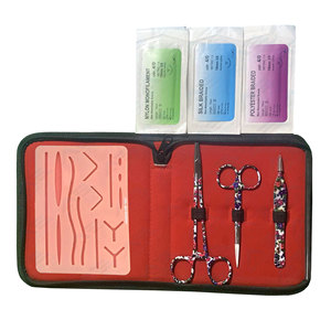Almohadilla de Práctica de Sutura, Maniquí de Acero Inoxidable, Diseño Personalizado, Kits de Sutura para Estudiantes de Medicina, Entrenamiento de Anatomía y Biología - Product Image 1
