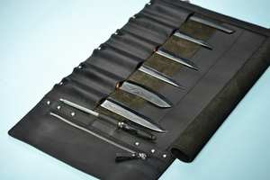 Bolsa de Chef Personalizada OEM de Cuero Genuino Resistente, a Prueba de Olores, Cómoda, con Bolsillos Organizadores para Herramientas de Chef - Product Image 2