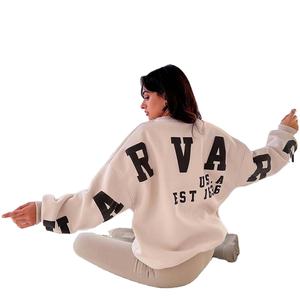 ชุดวอร์มผู้หญิงสีพื้นเรียบง่าย สไตล์สตรีทแวร์ รุ่นใหม่ล่าสุด ชุดวอร์มสำหรับผู้ใหญ่ สั่งทำได้ สวมใส่สบาย ผ้าฝ้าย 100% ชุดลำลองสำหรับผู้หญิง - Product Image 6