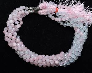 Natural Morganite Faceted Round 108 Beads Prayer Mala Necklace 30-32 Inches Morganite Beaded Jaap Mala Meditation For Jewelry - Product Image 5