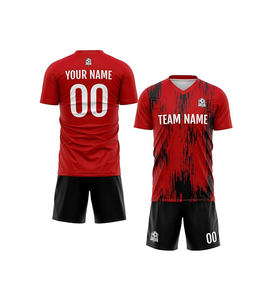 Uniforme Deportivo de Fútbol Transpirable que Absorbe la Humedad, Uniforme Personalizado para Partidos de Fútbol, Pantalones Cortos Deportivos, 100% Poliéster Sublimado - Product Image 2
