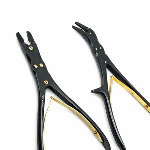 Rongeur à os à double action de haute qualité, forceps orthopédique à double articulation, instrument chirurgical en acier inoxydable allemand, CE ISO - Product Image 2